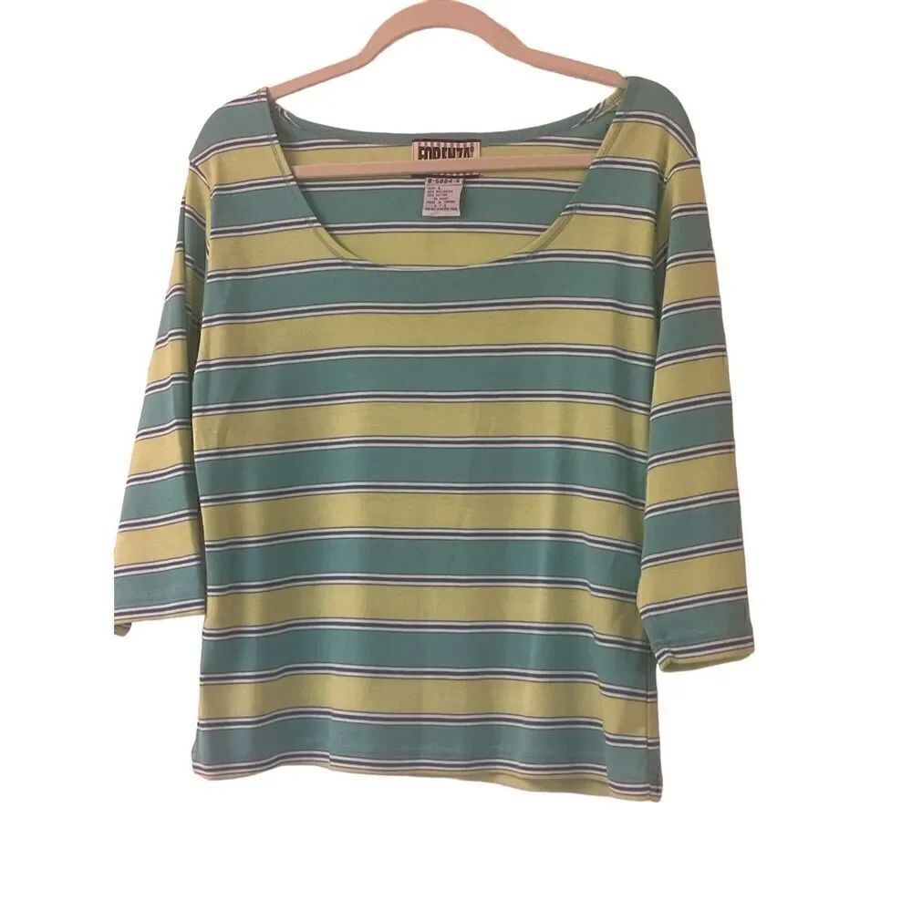 Vintage Forenza Y2K knit striped top sz Large